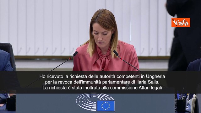 Metsola annuncia richiesta revoca Ungheria revoca immunit? parlamentare Ilaria Salis