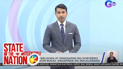 MALACAÑANG: Pasok sa eskwelahan at tanggapan ng gobyerno sa buong Luzon bukas, suspendido dahil sa Bagyong Kristine | SONA