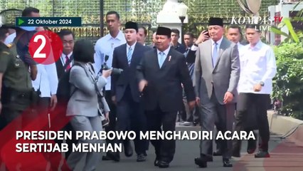 Prabowo Lantik Raffi hingga Terawan, Momen Sertijab Kemenhan, Gibran Tinjau Proyek LRT [TOP3NEWS]