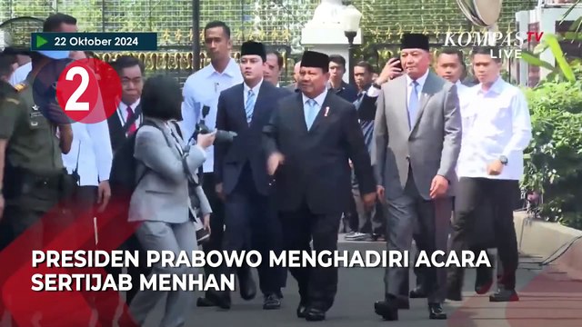 Prabowo Lantik Raffi hingga Terawan, Momen Sertijab Kemenhan, Gibran Tinjau Proyek LRT [TOP3NEWS]