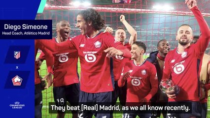 Simeone aware of the threat Lille could have on Madrid