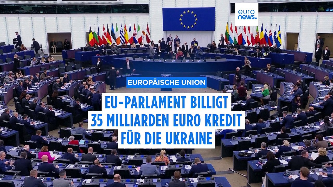 Europaparlament billigt 35-Milliarden-Euro-Kredit für Ukraine