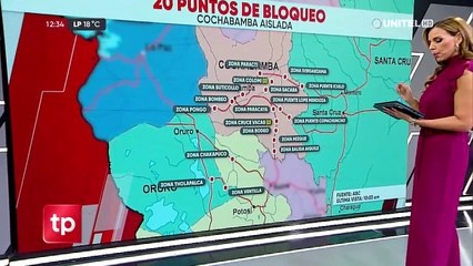 Pese a la intervención policial, aún se registran al menos 20 puntos de bloqueos