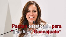 Pactan Sheinbaum y gobernadora de Guanajuato estrategia para “pacificar” esa entidad