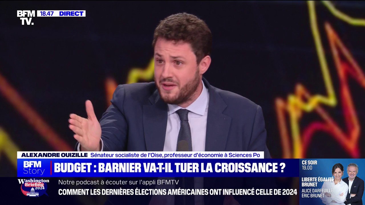 Budget: "Le sujet pour nous est d'aller chercher là où la fiscalité est la moins récessive pour la croissance", indique Alexandre Ouizille (sénateur socialiste de l'Oise)