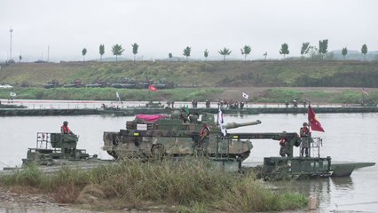 육군, 남한강 일대에서 한미연합 도하훈련 실시 / YTN