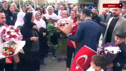 Avrupa şampiyonu sporcuya memleketi Cizre'de görkemli karşılama
