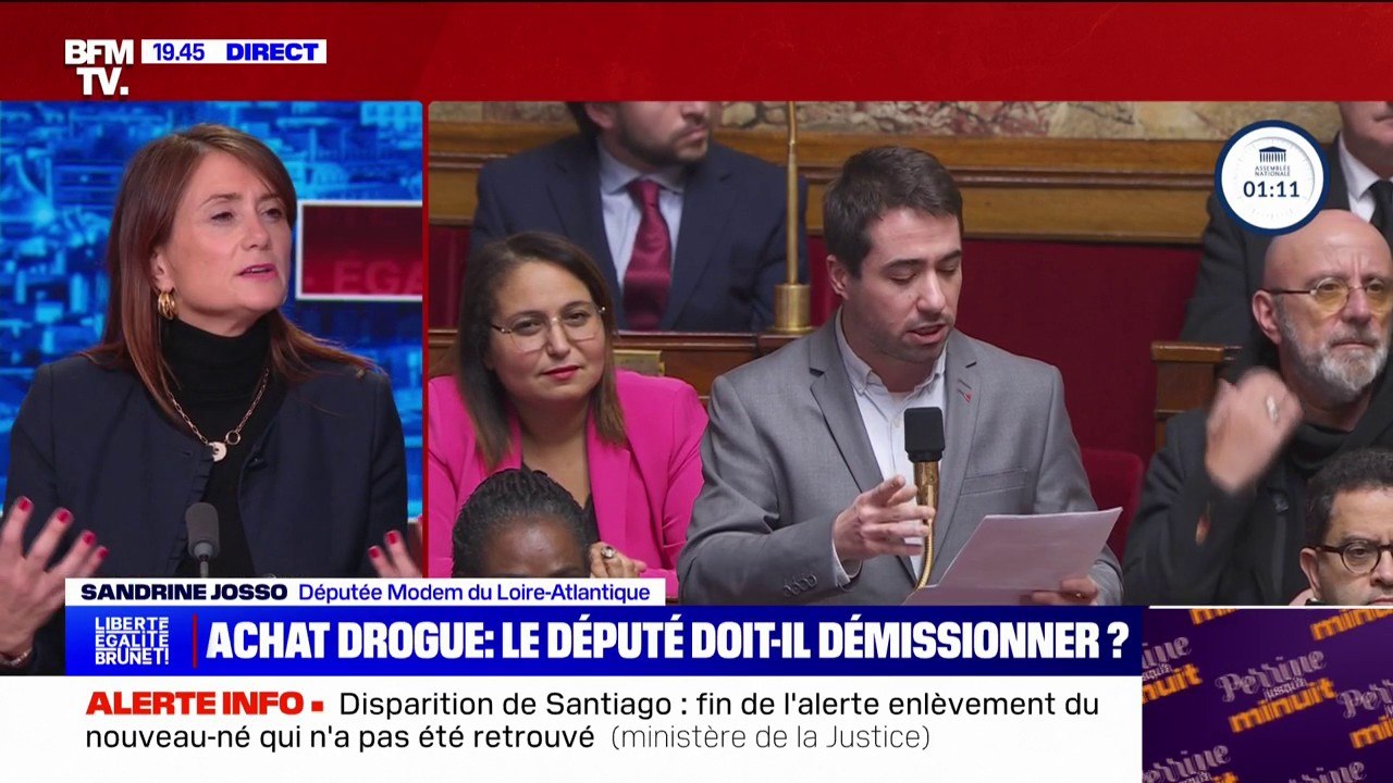 Député contrôlé en possession de drogue: "Il faut être ferme là-dessus", pour Sandrine Josso (Modem)