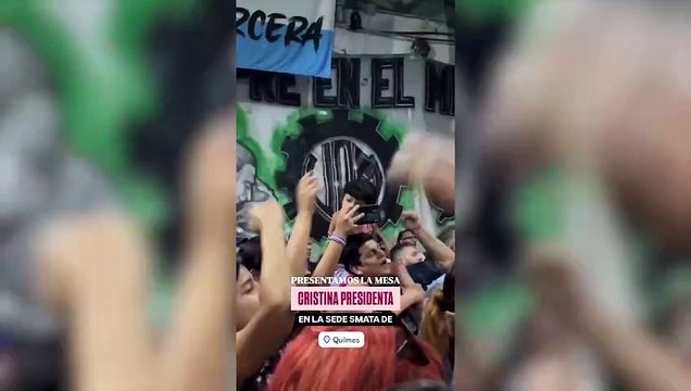 La intendenta de Quilmes, Mayra Mendoza, encabezó este lunes el lanzamiento de la Mesa Cristina Presidenta del PJ Nacional