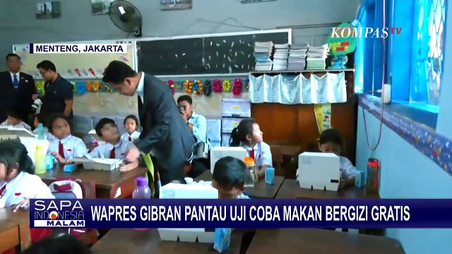Wapres Gibran Pantau Uji Coba Makan Bergizi Gratis di Jakarta