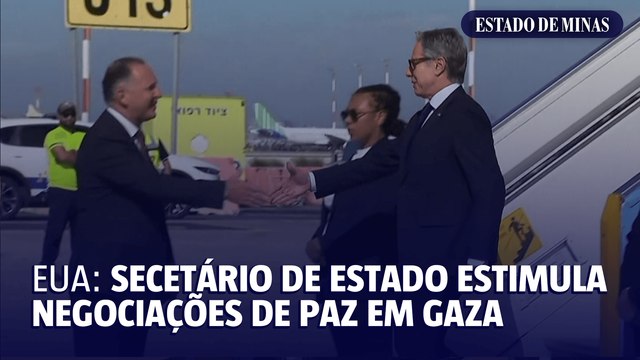 Chefe da diplomacia americana chega a Israel para estimular negociações de paz em Gaza
