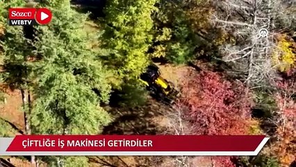 FETÖ elebaşı Gülen'in cenazesini gömmeye hazırlanan örgüt mensupları, çiftliğe iş makinesi getirdi