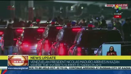 Venezuelan President arrives in Russia to participate in the BRICS Summit