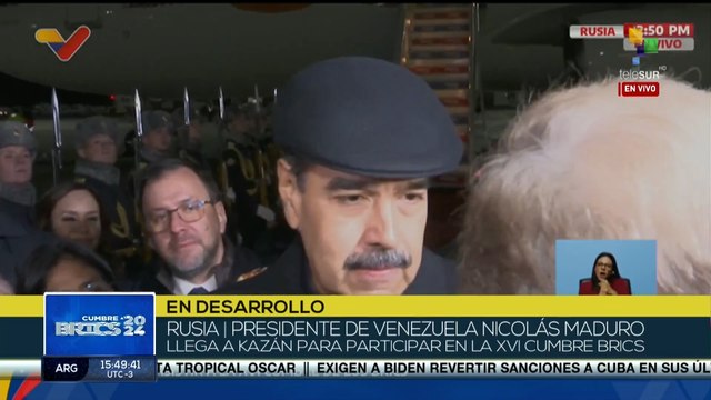 Pdte. Maduro llega a Kazán para participar en la cumbre BRICS
