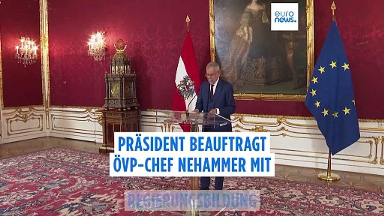 Kein Kanzler Kickl: Österreichs Präsident beauftragt Nehammer mit Regierungsbildung