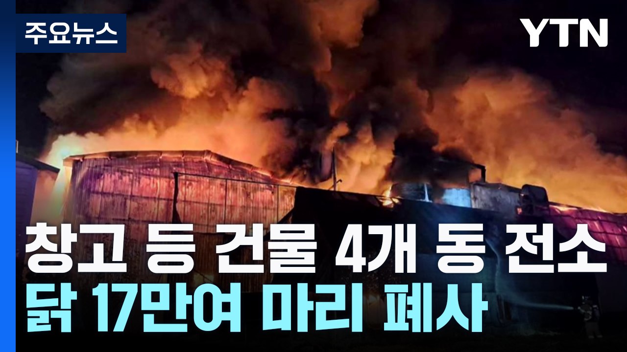 양계장 화재로 닭 17만 마리 폐사...군산 해상에서 60대 실종 / YTN