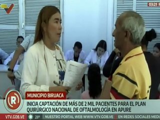 Plan Quirúrgico Oftalmológico inicia proceso de captación de pacientes en Apure