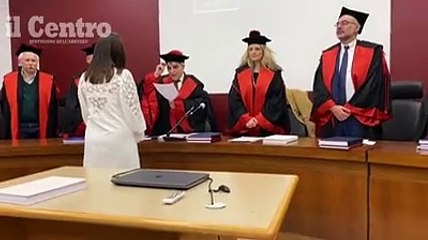 Federica si laurea con la tesi su Rigopiano, la tragedia che le ha portato via i genitori