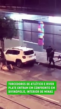 Hinchas de River agredidos en Brasil