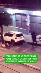 Hinchas de River agredidos en Brasil