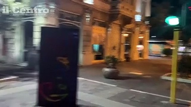 Notte da coprifuoco, piazza Salotto e corso Umberto mai viste cos? vuote