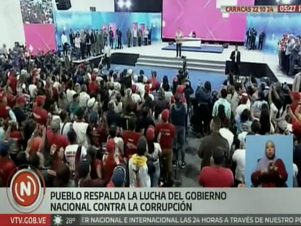 Caraqueños respaldan al presidente Nicolás Maduro tras la captura de corruptos en el país