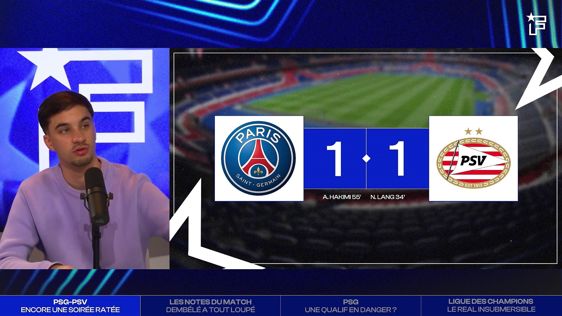 Le débrief du PSG-PSV