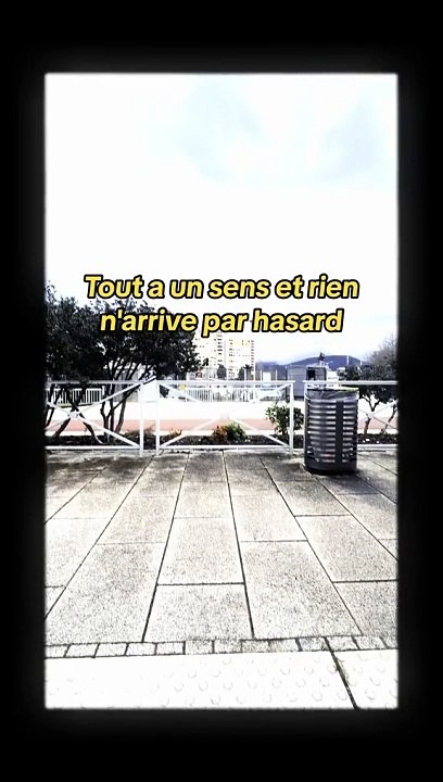 Tout a un sens et rien n'arrive par hasard #citation #motivation