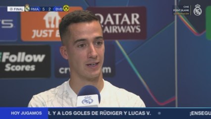 Zona mixta de Lucas Vázquez