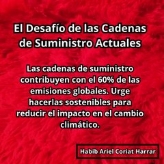|HABIB ARIEL CORIAT HARRAR | DESAFÍO DE LAS CADENAS DE SUMINISTRO ACTUALES (PARTE 1) (@HABIBARIELC)