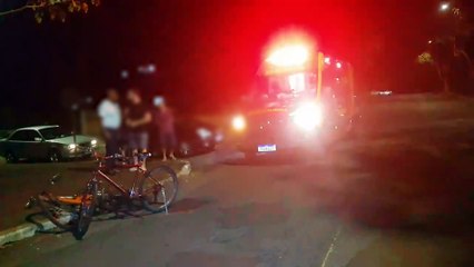 Ciclista fica ferido em acidente no São Cristóvão