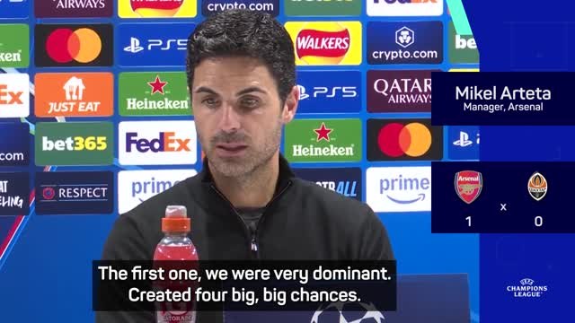 'We looked tired' - Arteta not happy as Arsenal edge nervy win over Shakhtar