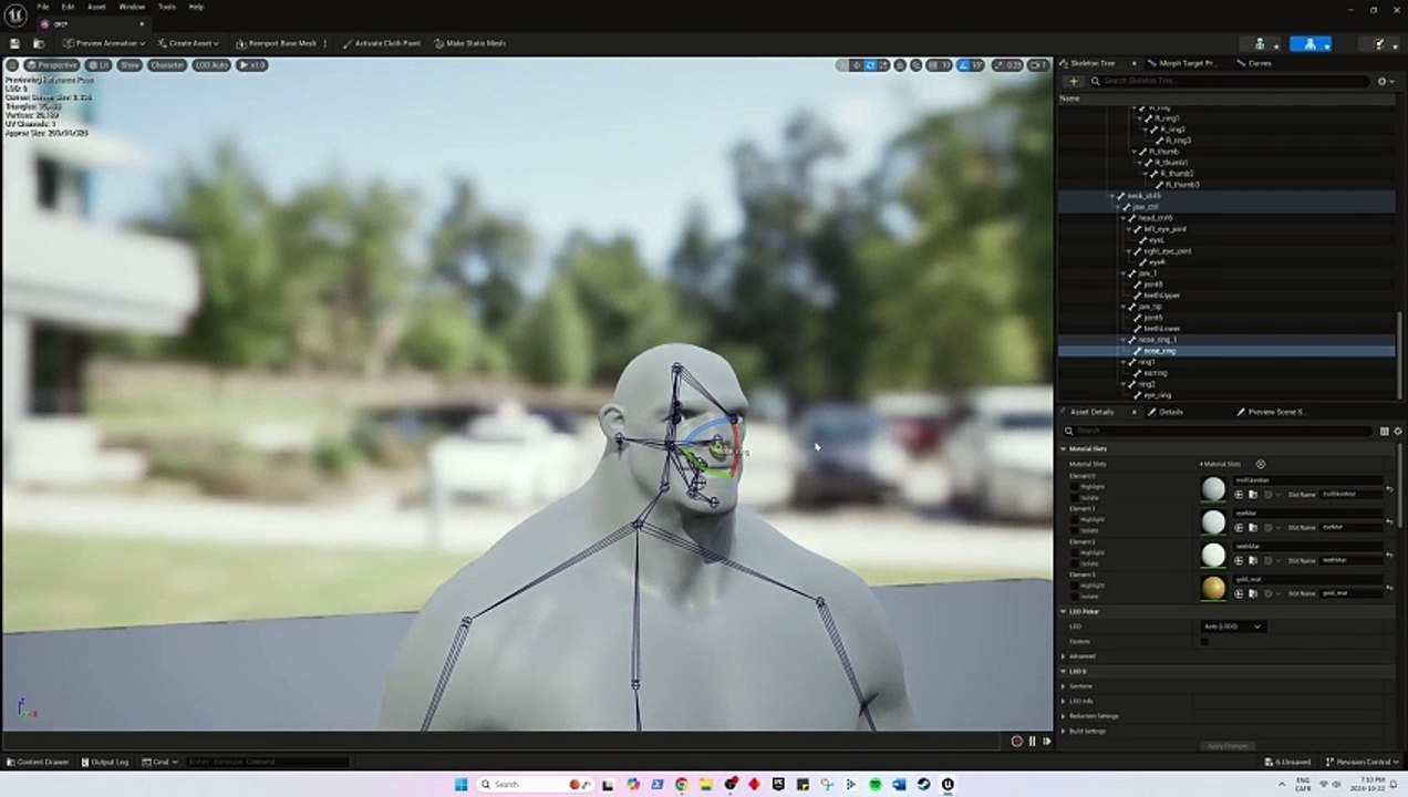 Unreal Engine Orc rigging