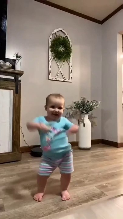 Funny baby dance