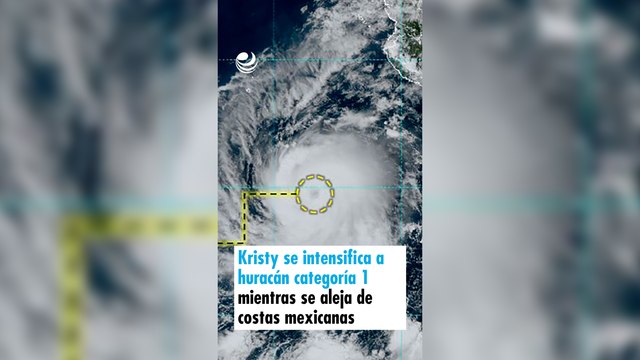 Kristy se intensifica a huracán categoría 1 mientras se aleja de costas mexicanas