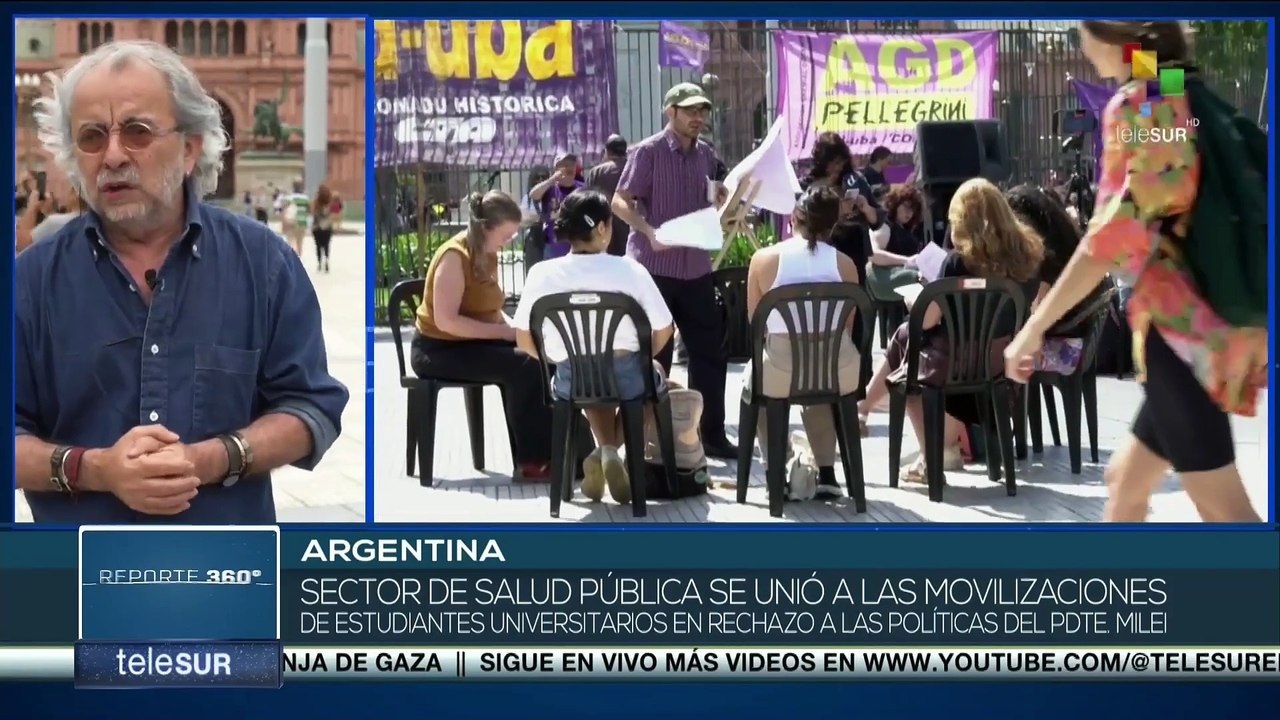 Trabajadores de la salud se unieron a las movilizaciones