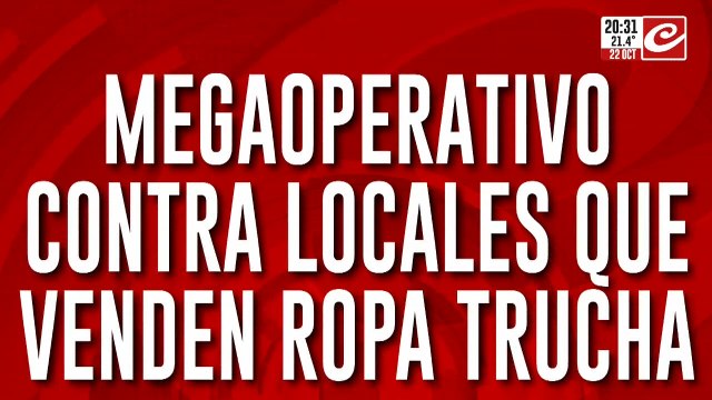 Secuestran mercadería trucha de varios locales en Once