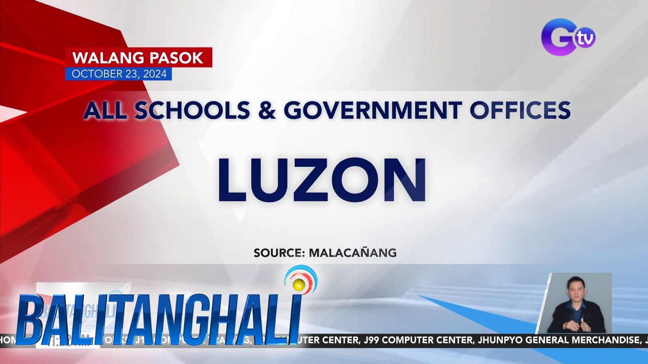 Walang pasok (October 23, 2024) | Balitanghali