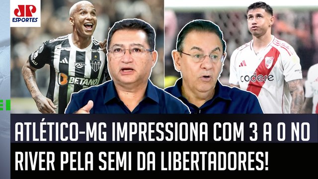 É ASSIM QUE SE GANHA LIBERTADORES! Cara, o Atlético-MG contra o River Plate... 3 a 0 é ELOGIADO!
