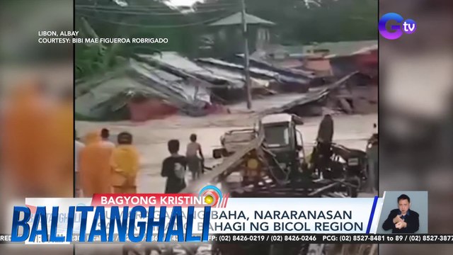 Rumaragasang baha, nararanasan sa iba't ibang bahagi ng Bicol Region | Balitanghali