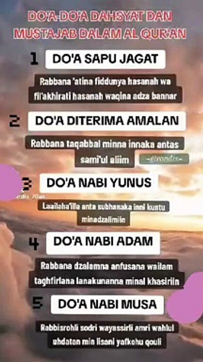 Motivasi - Do'a Do'a Mustajab