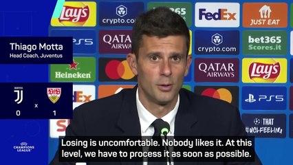 Stuttgart 'deserved to win' against Juventus - Motta