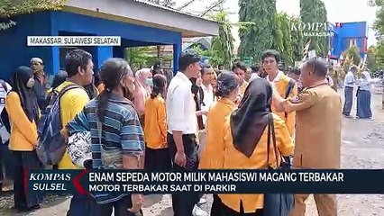 Enam Sepeda Motor Milik Mahasiswi Magang Terbakar