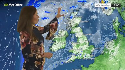 Met Office Wednesday Morning Weather Forecast 23/10/24