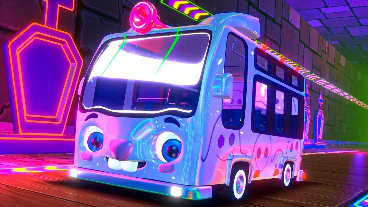 Wheels On The Bus Halloween Song & More Cartoon Videos video