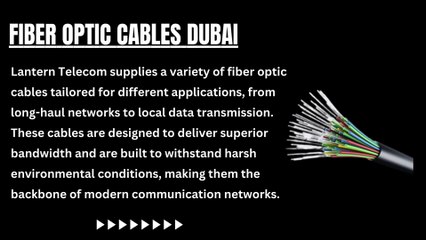 Fiber Optic Solutions by Lantern Telecom in Dubai
