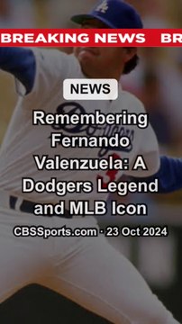 Dodgers legendary pitcher Fernando Valenzuela dies at 63