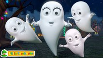 Five Little Ghosts  Halloween Songs for Kids  Spooky Cartoon for Kids