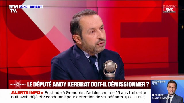 Sébastien Chenu (RN), sur le député LFI Andy Kerbrat: À partir du moment où un député commet un délit, la question de la démission se pose et lui est posée