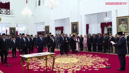 Momen Pelantikan Menteri Kabinet Merah Putih